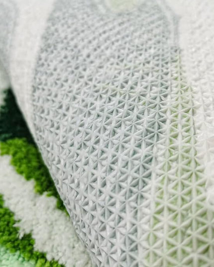 Kids Rug Green Leaf Area Rug for Nursery Cute Bath Mat Non Slip Small Preppy Carpet for Bedroom Bathroom Children Playroom Boho Home Decor Washable 2'x2.6' - LeafyLoom