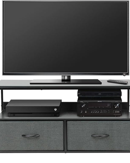 Sorbus TV Stand Dresser with 2 Drawers - Television Riser Chest with Storage - Bedroom, Living Room, Closet, & Dorm Furniture - LeafyLoom