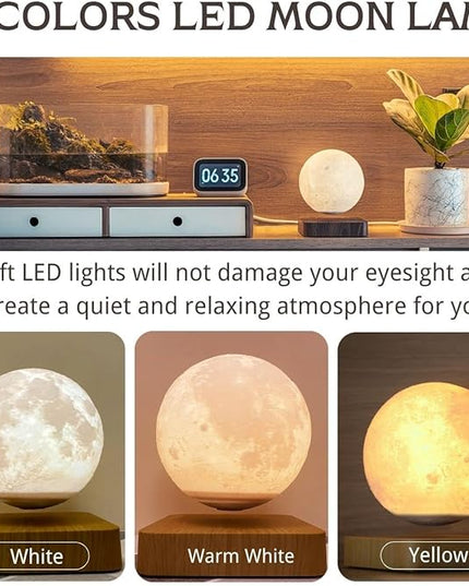 Levitating Moon Lamp, Floating Moon Lamp Magnetic Levitation Moon Light Gifts for girls, boys, Children and teenagers - LeafyLoom