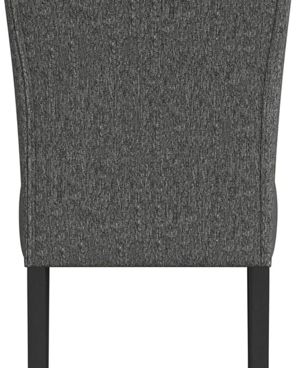 HomePop Classic Parsons Dining Chairs, Black Woven (set of 2) - LeafyLoom