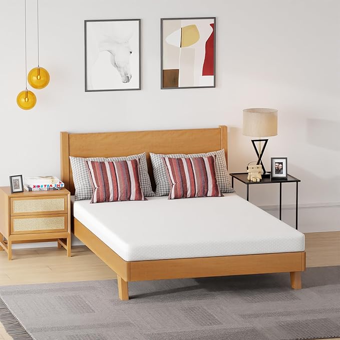 FDW 5 Inch Gel Memory Foam Mattress Medium-Firm Mattress for Pressure Relief & Cooler Sleep Mattress for Kid Adults CertiPUR-US Certified Mattress in a Box, Full - LeafyLoom