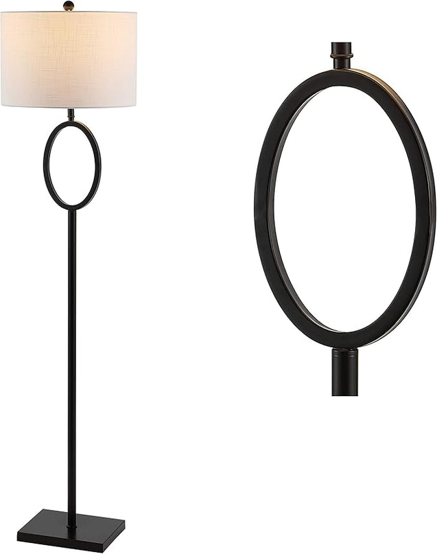 JONATHAN Y JYL1089B April 61" Metal Modern Contemporary LED Floor Lamp, Modern, Contemporary, Glam, Traditional, Office, Living Room, Family Room, Dining Room, Bedroom, Foyer, Oil Rubbed Bronze - LeafyLoom