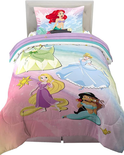 Disney Princess Ariel Kids Bedding Super Soft Comforter And Sheet Set, 4 Piece Twin Size, "Official" Disney Product By Franco - LeafyLoom