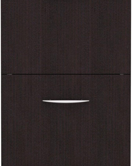 Alera ALEVA542822ES 15.63 in. x 20.5 in. x 28.5 in. Valencia Series 2-Drawer Full File Pedestal - Espresso - LeafyLoom