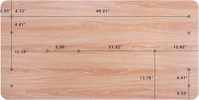 Fromann 55 x 27 inch Table Top for Adjustable Home Office Standing Desk Frames (Light Wood) - LeafyLoom