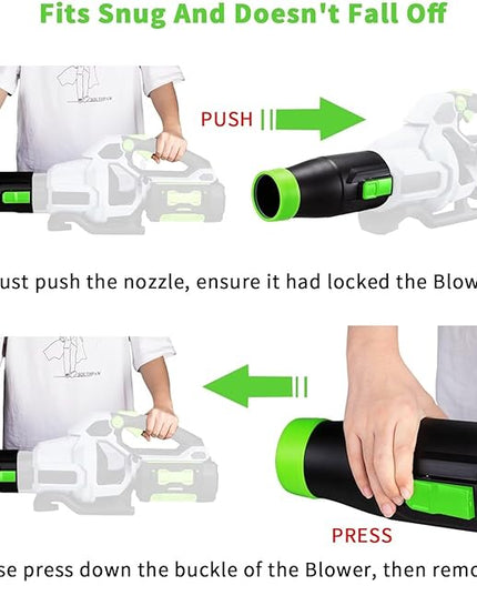 Car Drying Nozzle for EGO Leaf Blower Nozzle Work for 530 575 580 615 650 765 670- Bare Nozzle 1 Pack - LeafyLoom