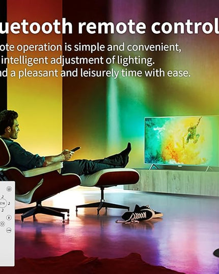 RGB Corner Floor Lamp, LED Color Floor Lamp Mood Lighting with Spotlight, Color Changing Through Music Sync,Timer, Remote, Voice and App Control, Corner Lamp DIY Mode for Play Room - LeafyLoom