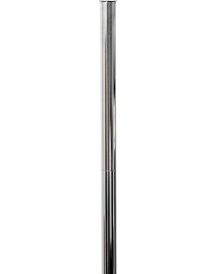 Elegant Designs LF1002-GRY Romantic Cascading Crystal and Chrome Drum Shade Floor Lamp, Gray - LeafyLoom