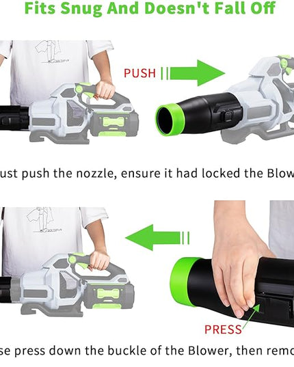 Car Drying Nozzle for EGO Leaf Blower Nozzle Work for EGO 530 575 580 615 650 765 670- Bare Nozzle 1 Pack - LeafyLoom