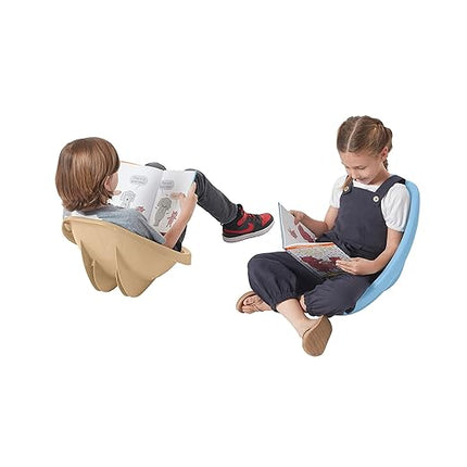 ECR4Kids Leaf Floor Seat, Rocker Chair, Earthtone, 6-Piece - LeafyLoom