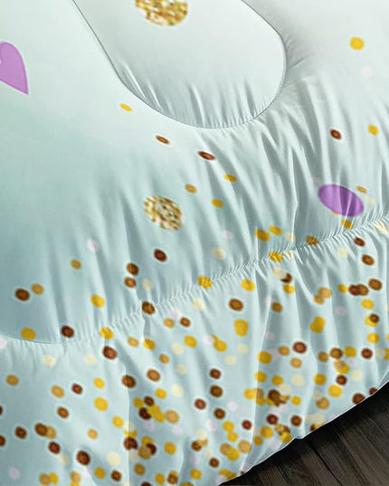 CVHOUSE Butterfly Bedding Set,Butterfly Comforter Queen,Butterfly Comforter Set for Girls Kids Teens,Butterflies Quilt Set with 1 Comforter and 2 Pillow Cases- 3 Piece - LeafyLoom