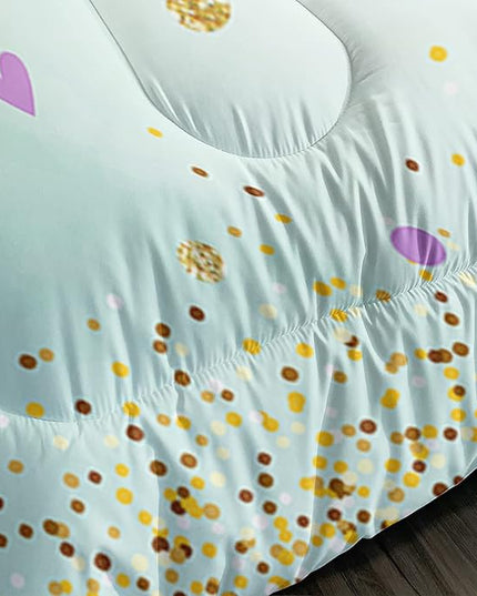 CVHOUSE Butterfly Bedding Set,Butterfly Comforter King,Butterfly Comforter Set for Girls Kids Teens,Butterflies Quilt Set with 1 Comforter and 2 Pillow Cases- 3 Piece - LeafyLoom