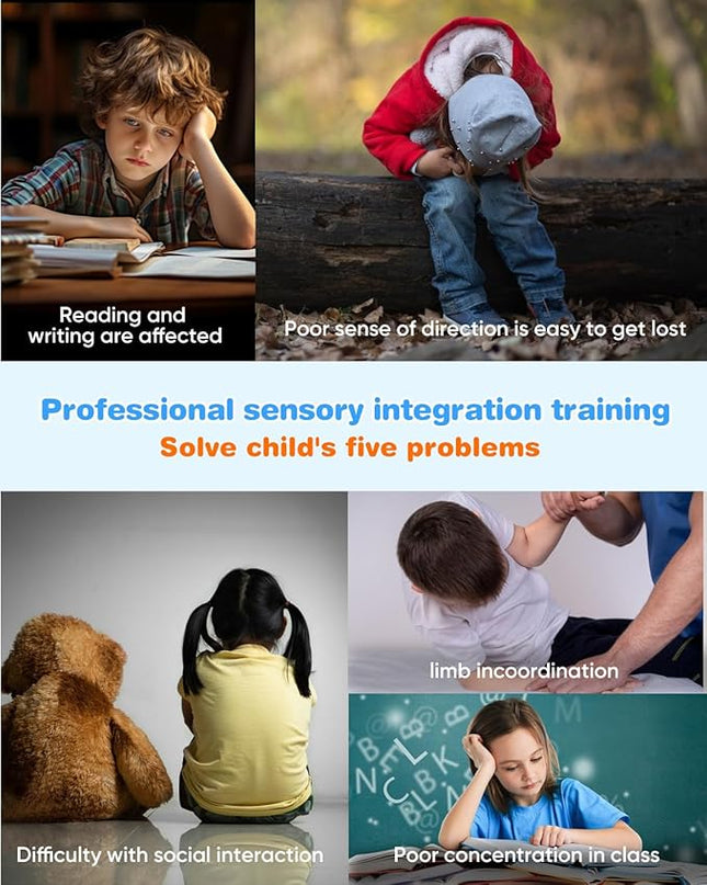 Autism Kids Swivel Chair, Spinning Chair, Sit and Spin Spinning Stool for Child Aged 3+, Red Sensory Toys Wobble Chair Training Child's Body Coordination Ability Relieve Motion Sickness Symptoms - LeafyLoom