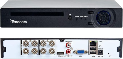8CH 1080N Hybrid 5-in-1 AHD DVR (1080P NVR+1080N AHD+960H Analog+TVI+CVI) Standalone DVR CCTV Surveillance Security System Video Recorder Motion Detection HDD & Cameras not Included XENOCAM