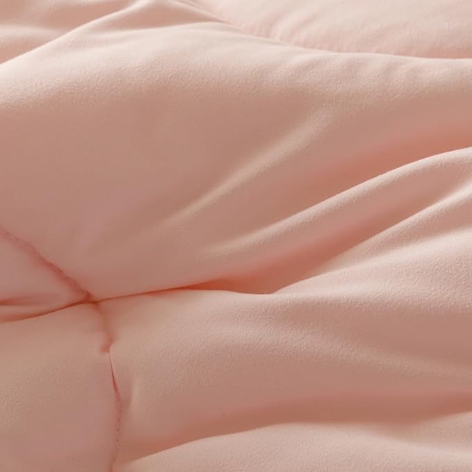Pink Flower Comforter California King Pink Sunflower Print Bed Cal King Comforter Set 3 PCs Dark Pink Floral Comforter Set for Women Girls Bedroom Decor All Season Hotel Quality Comforter - LeafyLoom