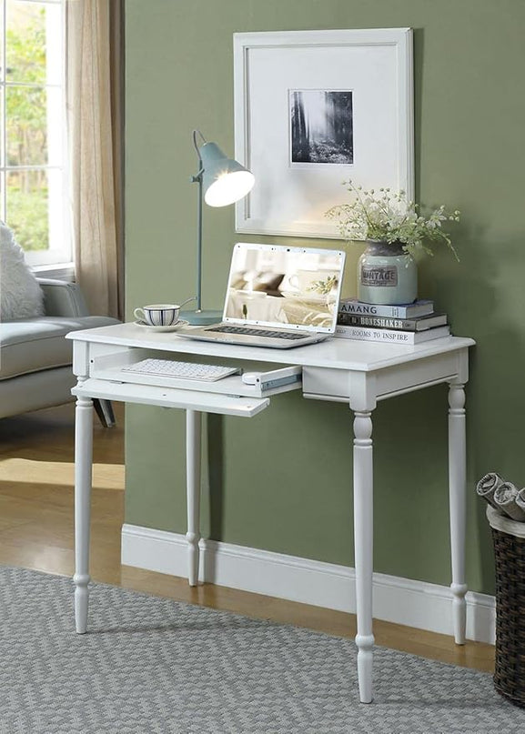 Convenience Concepts French Country Desk, White - LeafyLoom