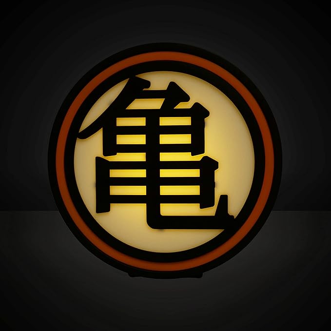 ABYSTYLE Dragon Ball Z Kame Symbol Decorative Portable LED Lamp 6.7" x 6.9" x 2.4" Room Office Home Décor Anime Manga Gift - LeafyLoom