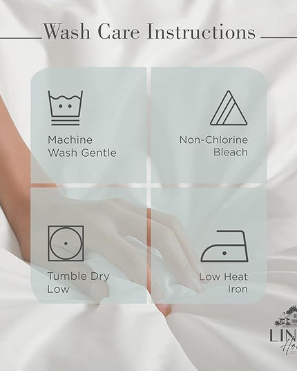 100% Cotton Percale Sheets California King Size, Pastel turk, Deep Pocket, 4 Pieces Sheet Set - 1 Flat, 1 Deep Pocket Fitted Sheet and 2 Pillowcases, Crisp Cool and Strong Bed Linen - LeafyLoom