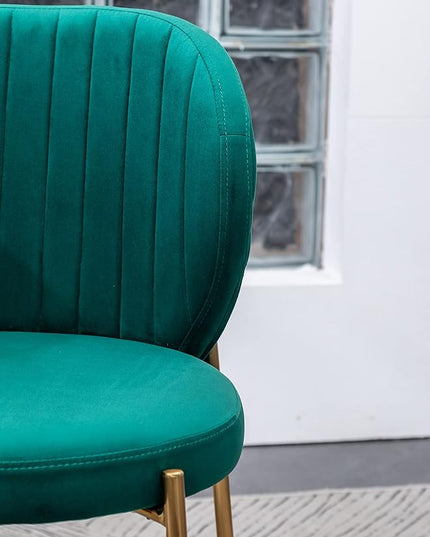 Roundhill Furniture Amoa Dining Chair, Set of 2, Green - LeafyLoom