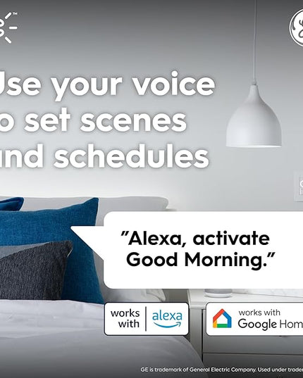 GE CYNC Smart LED Light Bulbs, Tunable White, Bluetooth and Wi-Fi, Works with Alexa and Google, A19 (2 Pack) CYNCSmartHome