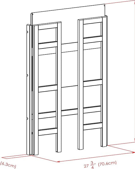 Winsome Wood Terry Shelving, Walnut, 3 - LeafyLoom