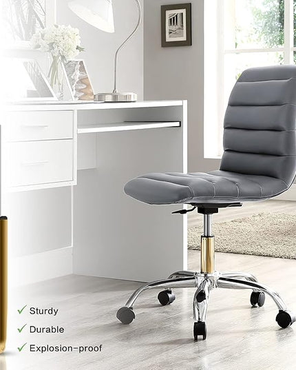 Adjustable Height Gas Lift Cylinder for Office Chairs, Universal Size, Heavy Duty, Gold - LeafyLoom