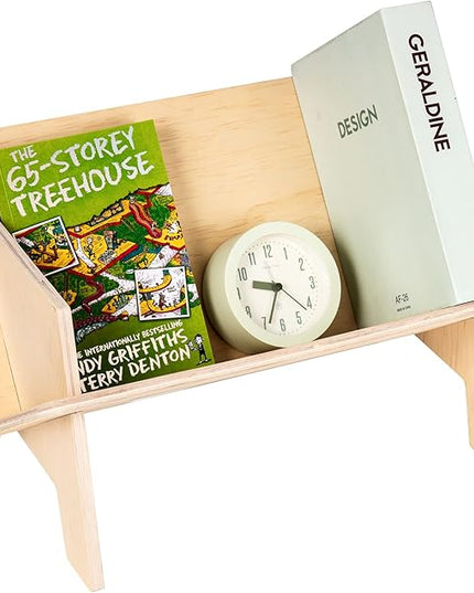 Wooden Tilted Tabletop Bookshelf， Kids Bookcase， Rustic Desktop Storage Organizer Display Bookshelf， Wooden Tabletop Tilted Bookcases for Books， CDs - LeafyLoom