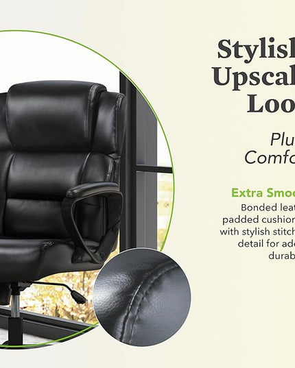 HON Executive Chair, Mid-Back, Black - LeafyLoom