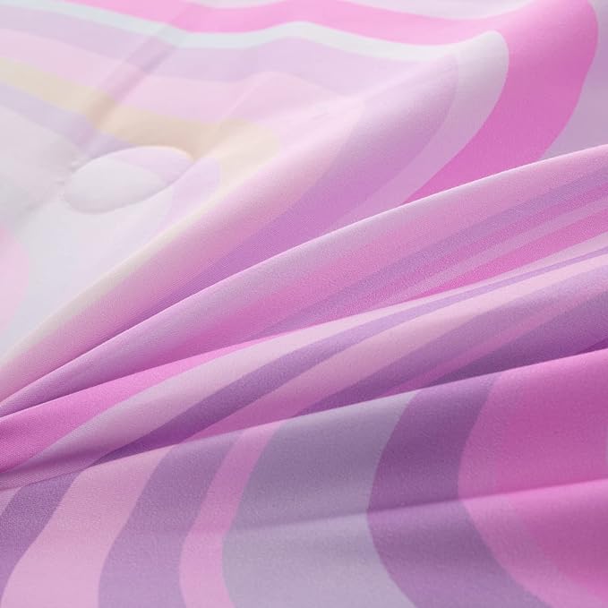 Bodhi Girls Comforter Full Size Colorful Tie Dye Comforter Teen Girl Pink Bedding Set Watercolor Pastel Pink Comforter Set Blue Purple Bedding Set Bright Girly Tie Dye Bedding - LeafyLoom