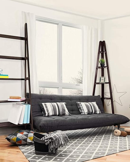 Casual Home 5-Shelf Corner Ladder Bookcase, Espresso - LeafyLoom