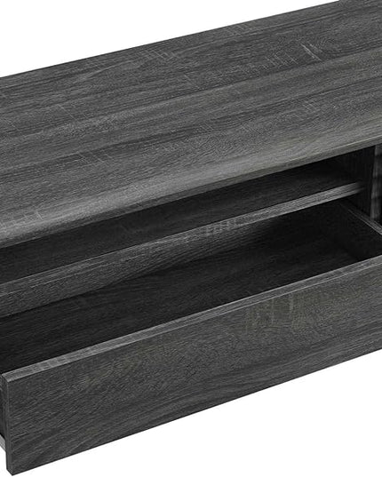 Modway Render Mid-Century Modern Low Profile 70 Inch TV Stand in Charcoal, 70" - LeafyLoom
