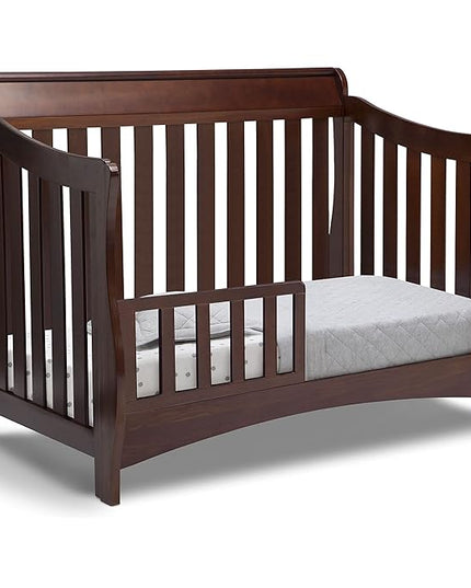 Delta Children Bentley S Series 4-in-1 Convertible Baby Crib, Chocolate - LeafyLoom