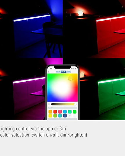 Eve Light Strip - Apple HomeKit Smart Home LED Lights Strip, Full Color Spectrum and White, 1800 Lumens Eve