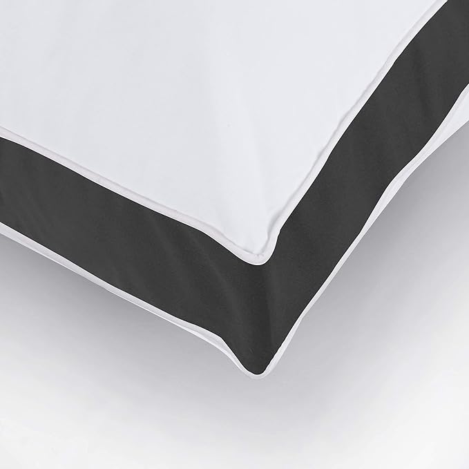 Utopia Bedding Bed Pillows for Sleeping King Size (Black), Set of 2, Cooling Hotel Quality, Gusseted Pillow for Back, Stomach or Side Sleepers - LeafyLoom