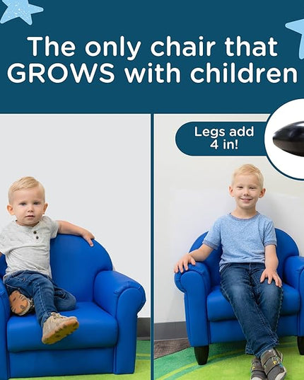 Children's Factory As We Grow Toddler Chair, Flexible Seating for Daycare or Preschool, Kids Reading Couch, Playroom Furniture, Blue - LeafyLoom