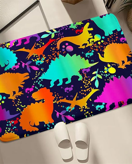 Cute Dinosaur Rug Dinosaur Area Rugs Cartoon Animal Patterns Carpets Dinosaur Bedroom Decor for Boys Kids Area Rug Dinosaur Rugs for Boys Bedroom Dinosaur Play Rug for Boys Bedroom,2'×3' - LeafyLoom