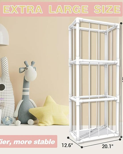 Original Stuffed Animal Zoo, Large Stuffed Animals Storage, Toy Storage Organizer for Plush Toy Holder, Perfect Stuffed Animals Ideas for Toddler Boys Girls, Nursery Play Room - LeafyLoom