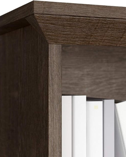 Bush Furniture Salinas Hutch, Desk Attachment with Shelf Storage for Home Office, 60W, Ash Brown - LeafyLoom