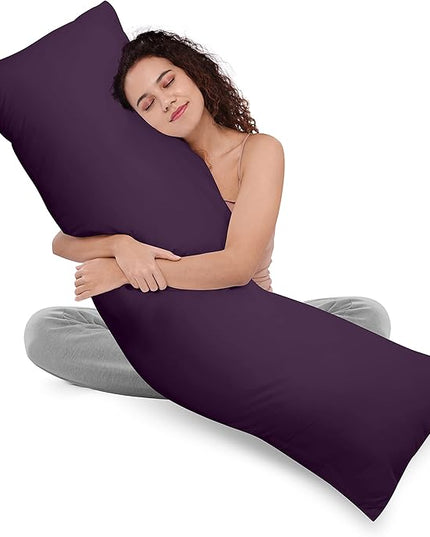 Utopia Bedding Full Body Pillow for Adults (Purple, 20 x 54 Inch, Pack of 06) Long Pillow for Sleeping, Large Pillow Insert for Side Sleepers - LeafyLoom
