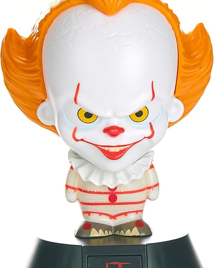 Pennywise Collectable Icon Based On Stephen King's Novel Ideal Night Kids Bedrooms, Office and Home Pop Culture Lighting Merchandise, White - LeafyLoom