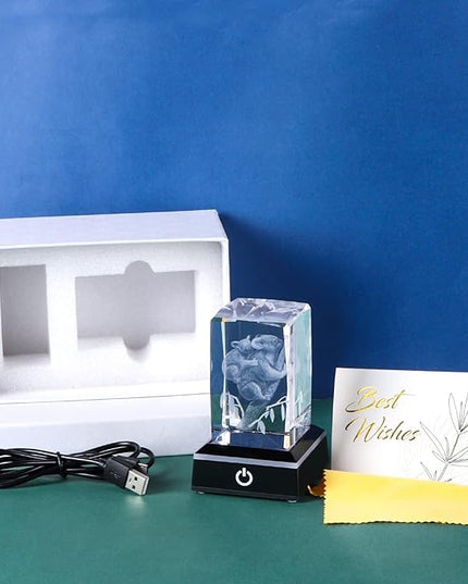 Qianwei Gifts for Mom from Daughter Son Kids, 3D Crystal Engrave koala Bears Gifts for Women Mom Girls, Birthday Gifts for Mom Unique - LeafyLoom