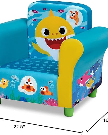 Delta Children Upholstered Chair, Baby Shark - LeafyLoom