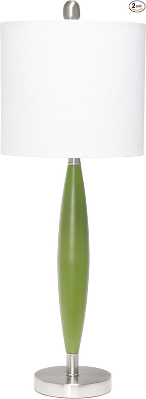 Elegant Designs LT3308-GRN Needle Stick Table Lamp, Green (Pack of 2) - LeafyLoom