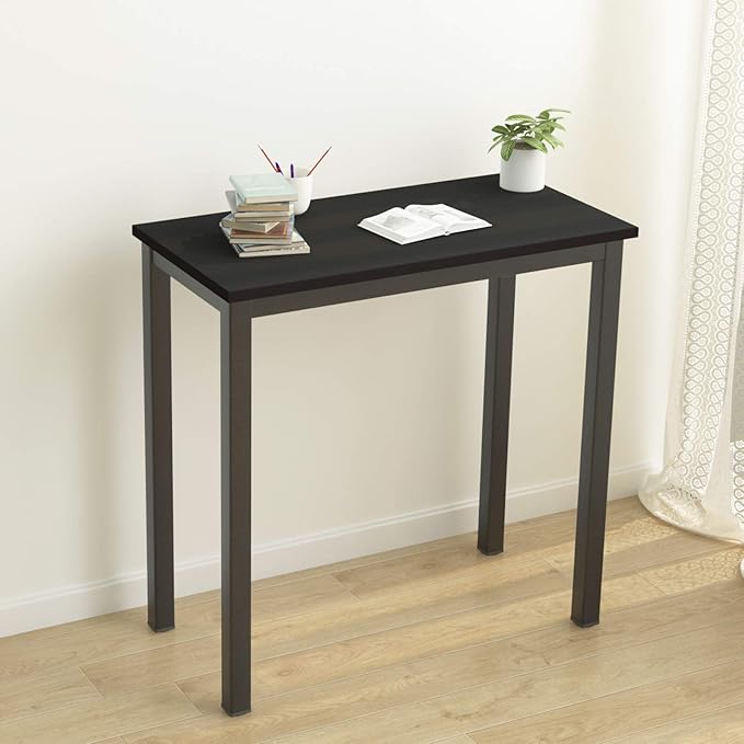 SogesGame Small Computer Desk, 31.5 inches Small Office Desk Computer Table Study Writing Desk Workstation for Home Office, Black - LeafyLoom