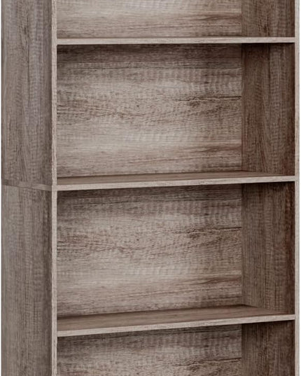 FOTOSOK 6-Tier Open Bookcase and Bookshelf, Freestanding Display Storage Shelves Tall Bookcase for Bedroom, Living Room and Office, Oak - LeafyLoom