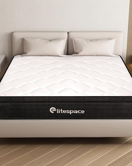 King Size Mattress,12 Inch Hybrid Mattress in a Box with Gel Memory Foam,Individually Wrapped Pocket Coils Innerspring,Pressure-Relieving and Supportive. - LeafyLoom