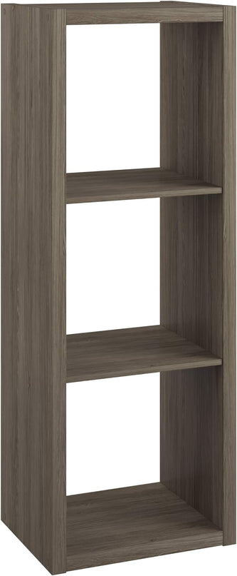 ClosetMaid 4546 Decorative Open Back 3-Cube Storage Organizer, Graphite Gray - LeafyLoom