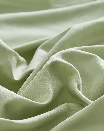 Sage Green Comforter Queen Light Green Bedding Set Soft Lightweight 3 Pieces Green Comforter Set 1 Queen Comforter (90x90 inches) with 2 Pillowcases (20x26 inches) - LeafyLoom