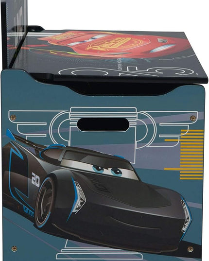 Delta Children Deluxe Toy Box, Disney/Pixar Cars - LeafyLoom