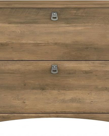 Bush SAF132RCP-03 Salinas 2-Drawer Lateral File Cabinet, Letter/Legal, Reclaimed Pine, 31.73-Inch - LeafyLoom